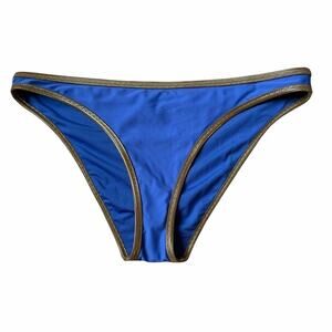 NEW Aerie Blue‎ with Gold Trim Bikini Bottom XL